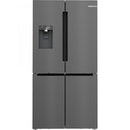 Bosch Serie 6 KFI96AXEA frigorifero side-by-side Libera installazione 574 L E Nero, Acciaio inox - EUROBABYLON