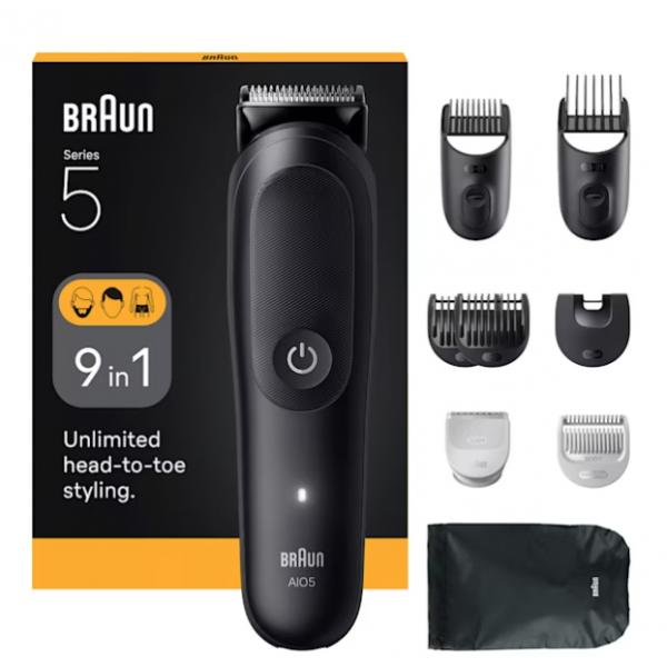 Braun AIO5540 tagliacapelli Nero 14 Ioni di Litio - EUROBABYLON