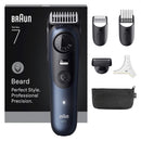 Braun BeardTrimmer 7 BT7520 Batteria 40 2 cm Bagnato e secco Nero, Blu - EUROBABYLON