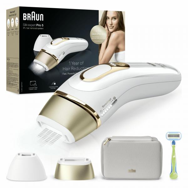 Braun Epilatore Luce Pulsata Silkexpert Pro 5, Epilazione A Casa Tua, Con Custodia, Rasoio Donna Venus, 2 Testine, PL5152 - EUROBABYLON