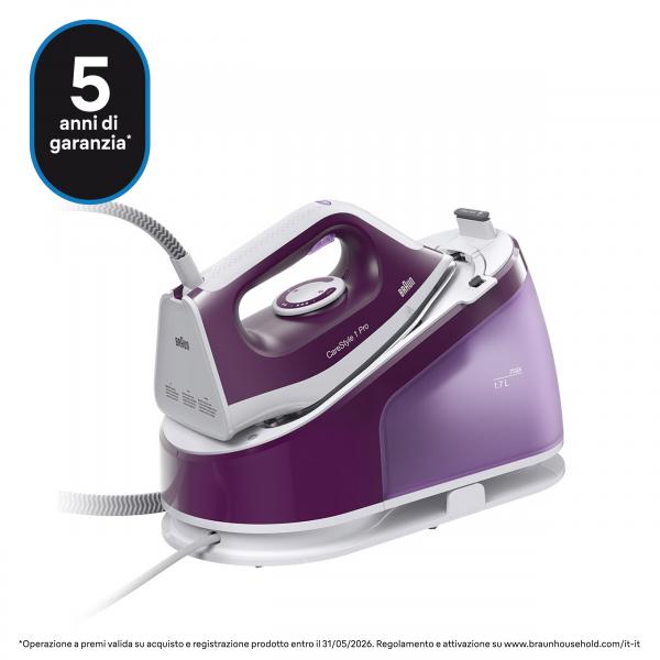 Braun Ferro Da Stiro Con Caldaia Carica Continua 1.7 Lt 2400w Viola - EUROBABYLON