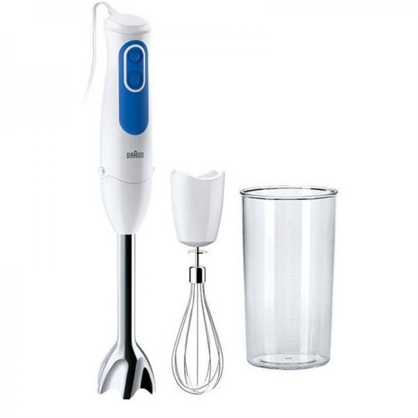 Braun Frullatore ad Immersione MQ3005WH 2 Velocità 700W Bianco/Blu - EUROBABYLON