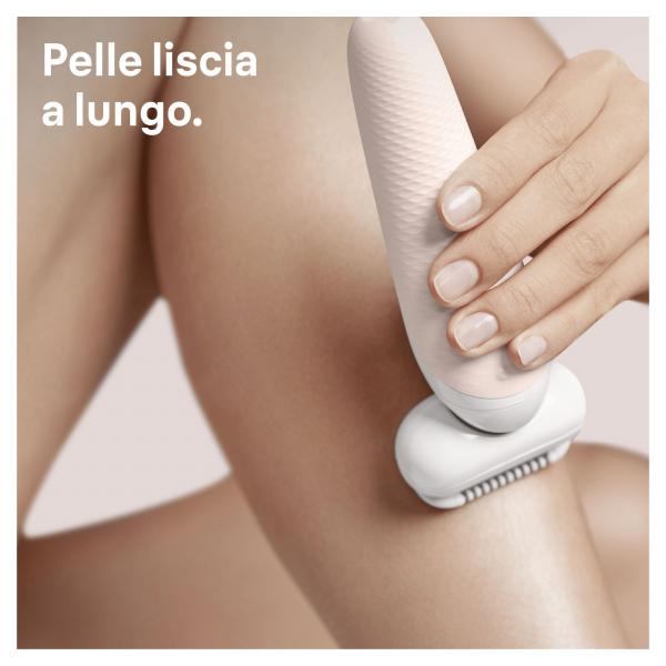 Braun Silk-épil 9 Flex 9-002 - Epilatore Elettrico Donna Bianco/Oro Con Testina Flessibile Per UnEpilazione Più Semplice - EUROBABYLON