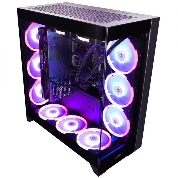 CAPTIVA PC Ultimate Gaming R90-284 (Ryzen 9 9900X3D/RTX5090 32GB GDDR7/SSD 2TB+2TB/128GB/WLAN/Windows 11 Home 64-bit) DDR5-SDRAM 4 TB NVIDIA GeForce RTX 5090 Nero - EUROBABYLON