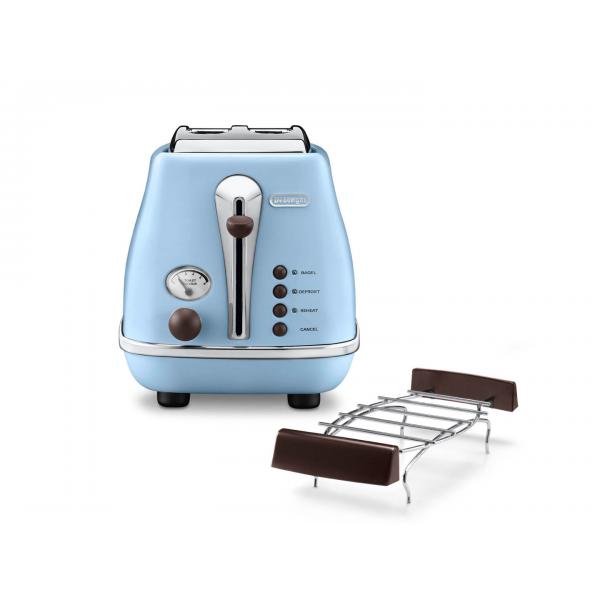 DeLonghi CTOV 2103.AZ tostapane 2 fetta/e 900 W Blu - EUROBABYLON