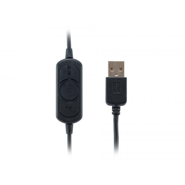 Equip 245305 cuffia e auricolare Cablato A Padiglione Ufficio USB tipo A Nero - EUROBABYLON