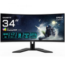 GIGABYTE G34WQCP Monitor Gaming Curvo UWQHD 34" - 3440 x 1440, 1500R, 180Hz, 1ms, 350 cd/m, AMD FreeSync Premium, DisplayHDR 400, HDMI 2.0, DisplayPort 1.4 - EUROBABYLON