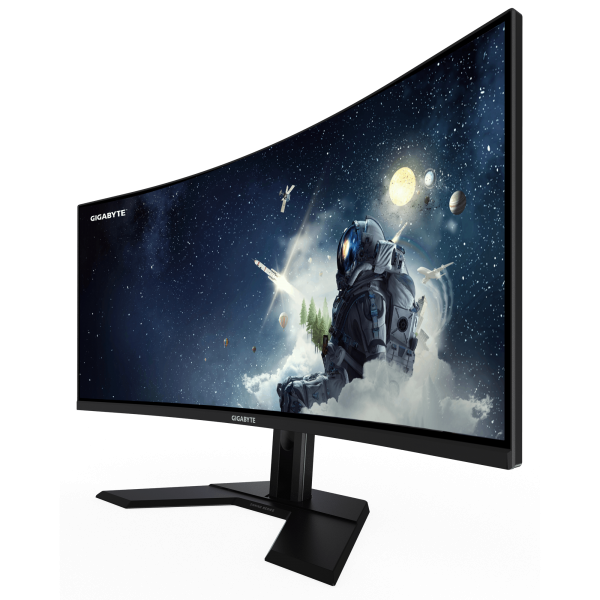 GIGABYTE G34WQCP Monitor Gaming Curvo UWQHD 34" - 3440 x 1440, 1500R, 180Hz, 1ms, 350 cd/m, AMD FreeSync Premium, DisplayHDR 400, HDMI 2.0, DisplayPort 1.4 - EUROBABYLON