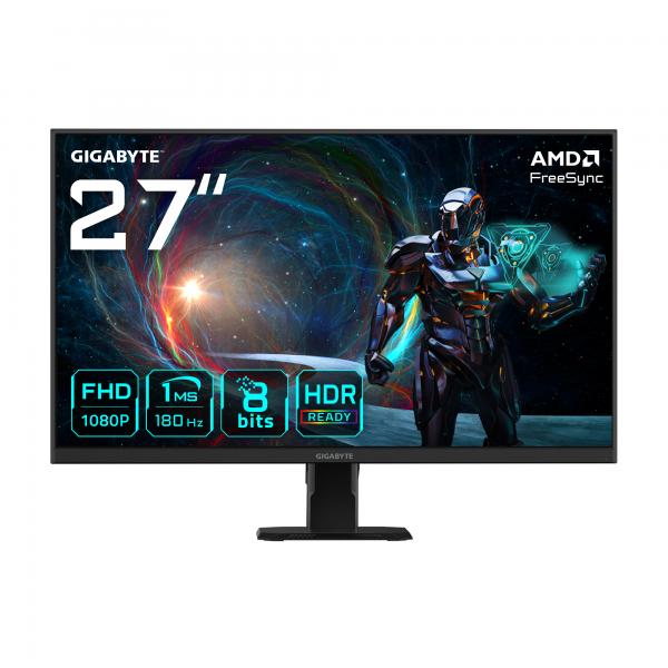 GIGABYTE GS27FA 27" Monitor da Gioco FHD - 1920 x 1080, 180Hz, 1ms, 300 cd/m, FreeSync, HDR Ready, HDMI 2.0 - EUROBABYLON