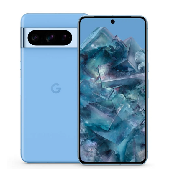 Google Pixel 8 Pro - Smartphone Android sbloccato con teleobiettivo, batteria con 24 ore di autonomia e display Super Actua - Azzurro cielo