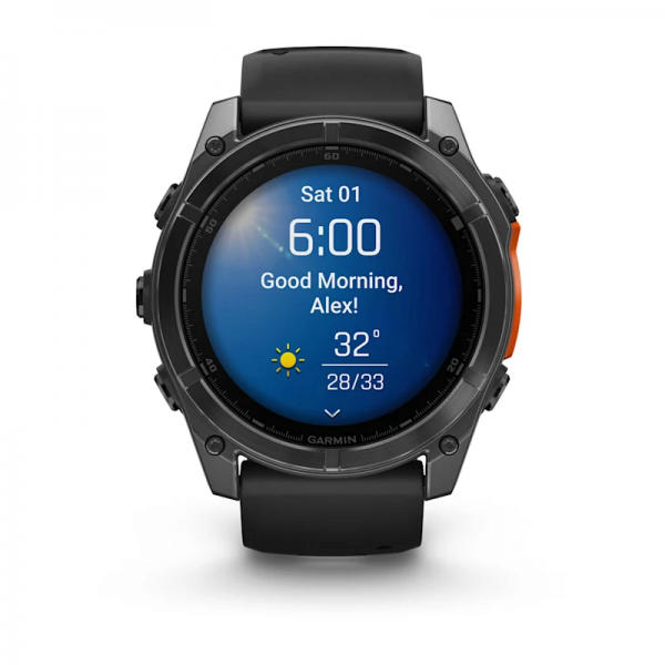 Garmin Fenix 8 3,56 cm (1.4") AMOLED 51 mm Digitale 454 x 454 Pixel Touch screen Grigio Wi-Fi GPS (satellitare) - EUROBABYLON