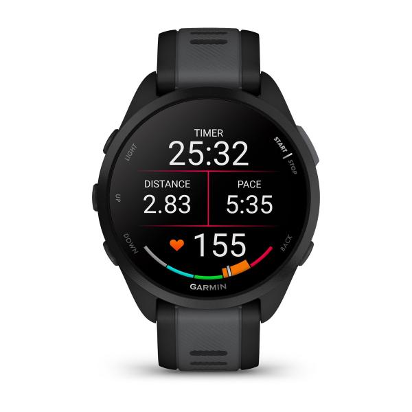 Garmin Forerunner 165 Music 3,05 cm (1.2") AMOLED Digitale 390 x 390 Pixel Touch screen Nero GPS (satellitare) - EUROBABYLON