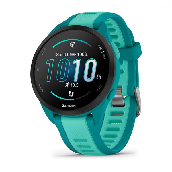 Garmin Forerunner 165 Music 3,05 cm (1.2") AMOLED Digitale 390 x 390 Pixel Touch screen Turchese GPS (satellitare) - EUROBABYLON