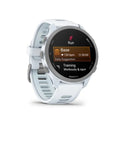 Garmin Forerunner® 170 Bianco Pietra/Grigio Polvere con cinturino in silicone a sgancio rapido 20 mm Bianco Pietra/Blu Nuvola - EUROBABYLON