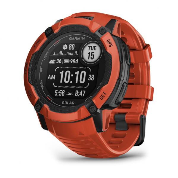 Garmin Instinct 2X Solar 2,79 cm (1.1") MIP 50 mm Digitale 176 x 176 Pixel Touch screen Rosso GPS (satellitare) - EUROBABYLON