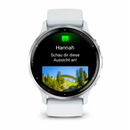 Garmin Venu 3 3,56 cm (1.4") AMOLED 45 mm Digitale 454 x 454 Pixel Touch screen Argento, Bianco Wi-Fi GPS (satellitare) - EUROBABYLON