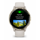 Garmin Venu 3S 3,05 cm (1.2") AMOLED 41 mm Digitale 390 x 390 Pixel Touch screen Oro, Avorio Wi-Fi GPS (satellitare) - EUROBABYLON