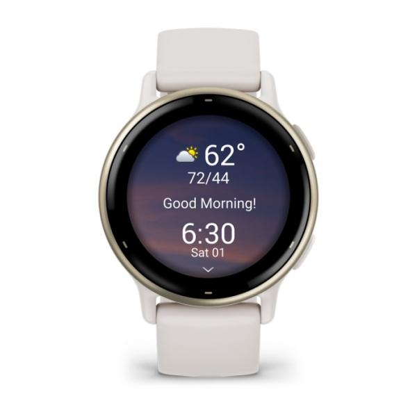 Garmin Vivoactive 5 3,05 cm (1.2") AMOLED Digitale 390 x 390 Pixel Touch screen Bianco Wi-Fi GPS (satellitare) - EUROBABYLON