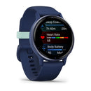 Garmin Vivoactive 5 3,05 cm (1.2") AMOLED Digitale 390 x 390 Pixel Touch screen Blu Wi-Fi GPS (satellitare) - EUROBABYLON