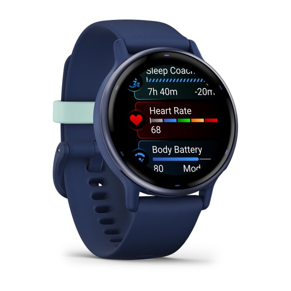 Garmin Vivoactive 5 3,05 cm (1.2") AMOLED Digitale 390 x 390 Pixel Touch screen Blu Wi-Fi GPS (satellitare) - EUROBABYLON