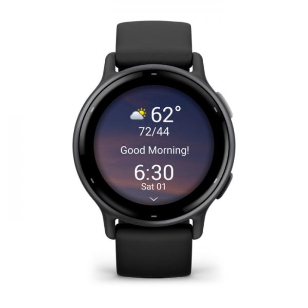 Garmin Vivoactive 5 3,05 cm (1.2") AMOLED Digitale 390 x 390 Pixel Touch screen Nero Wi-Fi GPS (satellitare) - EUROBABYLON