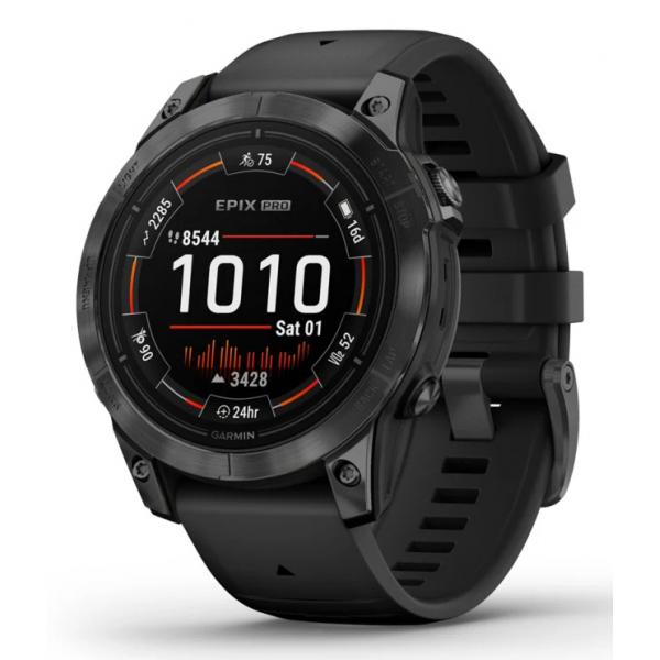 Garmin epix Pro (Gen 2) 3,3 cm (1.3") AMOLED 47 mm Digitale 416 x 416 Pixel Touch screen Grigio Wi-Fi GPS (satellitare) - EUROBABYLON