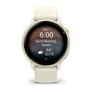 Garmin vívoactive 6 3,05 cm (1.2") AMOLED 42 mm Digitale 390 x 390 Pixel Touch screen Bianco Wi-Fi GPS (satellitare) - EUROBABYLON