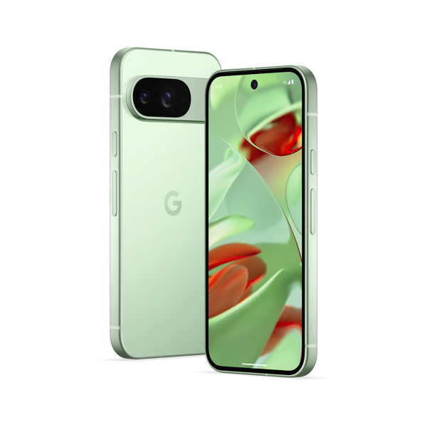 Google Pixel 9 - Smartphone Android con Gemini, fotocamera avanzata, batteria con 24 ore di autonomia e display Actua da 6,3" - Verde matcha, 128GB - EUROBABYLON