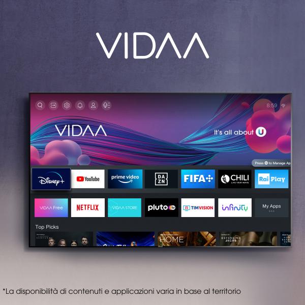 Hisense 32A4K TV 81,3 cm (32") HD Smart TV Wi-Fi Nero 200 cd/m - EUROBABYLON