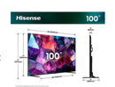 Hisense 100E7DS PRO 254cm 100" 4K QLED Smart TV Fernseher