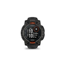 Garmin Instinct® 3 Solar 45mm Schwarz mit Silikon-Wechselarmband 22 mm Schwarz