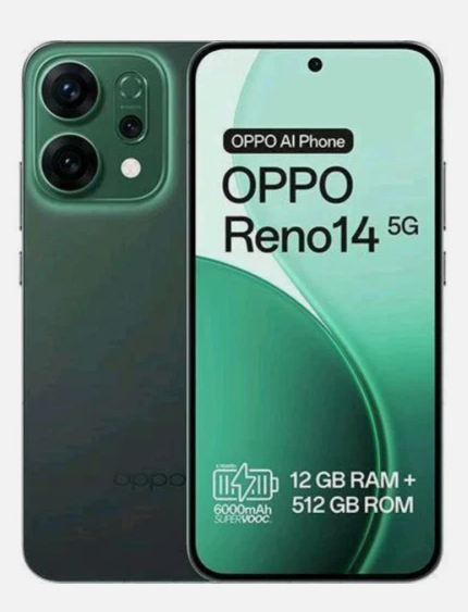 OPPO Reno 14 12+512GB 6.59"5G Luminous Green TIM