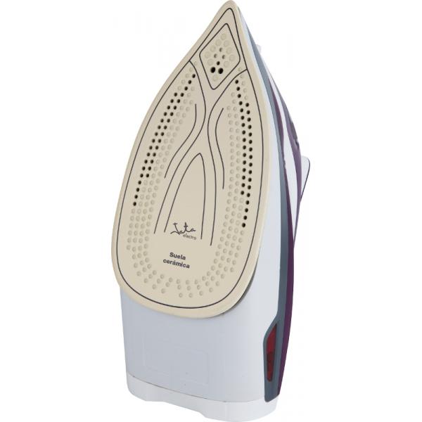 JATA PL221C ferro da stiro Ferro a vapore Piastra in ceramica Ultra Glide 2400 W Grigio, Viola, Bianco - EUROBABYLON