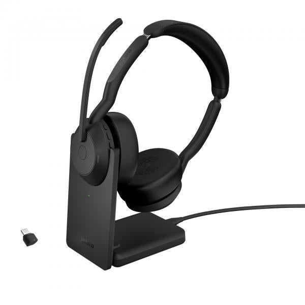 Jabra 25599-989-889 cuffia e auricolare Con cavo e senza cavo A Padiglione Ufficio Bluetooth Base di ricarica Nero - EUROBABYLON