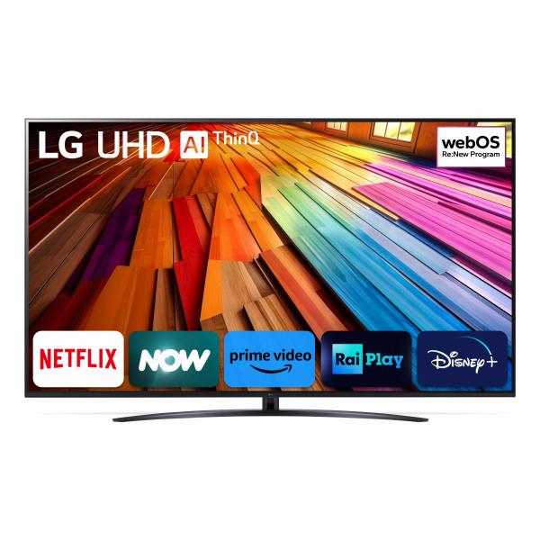 LG UHD 86'' Serie UT81 86UT81006LA, TV 4K, 3 HDMI, SMART TV 2024 - EUROBABYLON