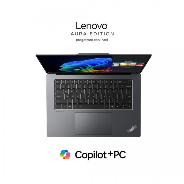 Lenovo ThinkPad X9-15 Intel Core Ultra 7 258V Computer portatile 38,9 cm (15.3") 2.8K 32 GB LPDDR5x-SDRAM 1 TB SSD Wi-Fi 7 (802.11be) Windows 11 Pro Italiano Grigio - EUROBABYLON