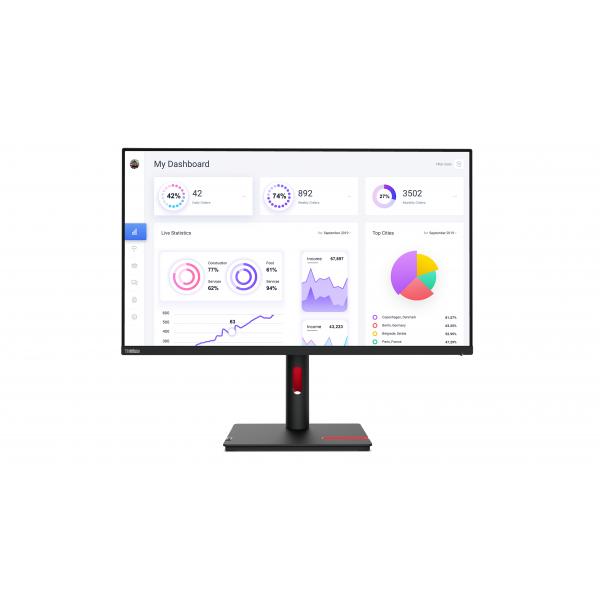 Lenovo ThinkVision T32p-30 LED display 80 cm (31.5") 3840 x 2160 Pixel 4K Ultra HD Nero - EUROBABYLON