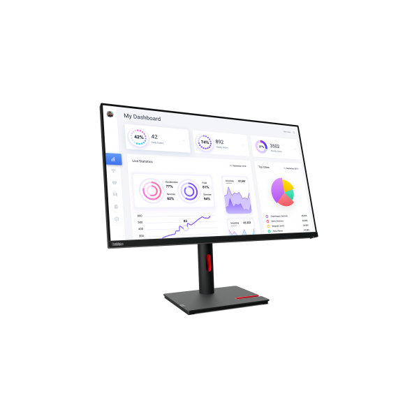 Lenovo ThinkVision T32p-30 LED display 80 cm (31.5") 3840 x 2160 Pixel 4K Ultra HD Nero - EUROBABYLON