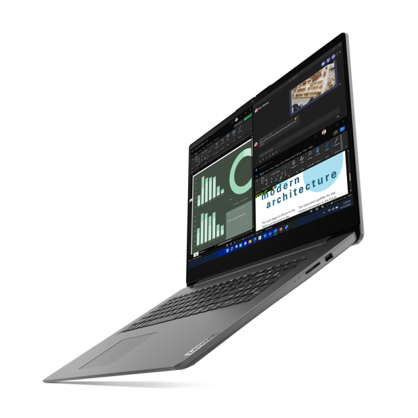Lenovo V17 Intel Core i5 i5-13420H Computer portatile 43,9 cm (17.3") Full HD 16 GB DDR4-SDRAM 512 GB SSD Wi-Fi 6 (802.11ax) Windows 11 Pro Italiano Grigio - EUROBABYLON