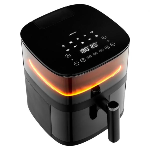 MEDION LIFE X10 XL Singolo 5 L 1500 W Friggitrice ad aria calda Nero - EUROBABYLON