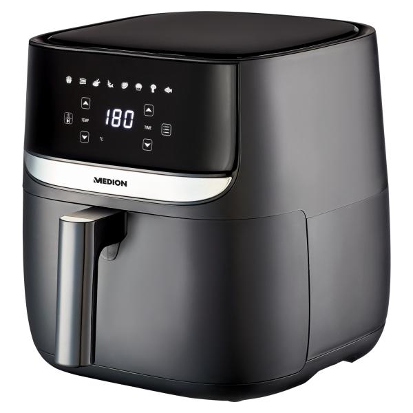 MEDION MD 10532 Singolo 5,7 L Indipendente 1700 W Friggitrice ad aria calda Nero - EUROBABYLON