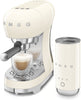 Macchina per caffè espresso Smeg anni '50 crema ECF12CREU + MFF02 - EUROBABYLON