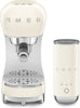 Macchina per caffè espresso Smeg anni '50 crema ECF12CREU + MFF02 - EUROBABYLON