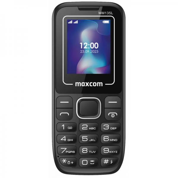 MaxCom Classic MM135 LIGHT 4,5 cm (1.77") 68 g Nero Telefono di livello base - EUROBABYLON