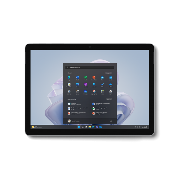 Microsoft Surface Go 4 Intel N 128 GB 26,7 cm (10.5") 8 GB Wi-Fi 6 (802.11ax) Windows 11 Pro Platino - EUROBABYLON