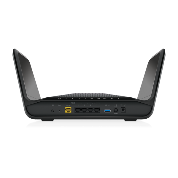 NETGEAR Nighthawk Tri-Band AX8 8-Stream AX6600 WiFi 6 Router (RAX70) router wireless Gigabit Ethernet Banda tripla (2.4 GHz/5 GHz/5 GHz) Nero - EUROBABYLON