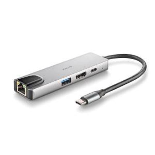 NGS HUB USB-C 4 Porte RJ45 Hdmi Usb-c Usb 3.0 Alluminio - EUROBABYLON