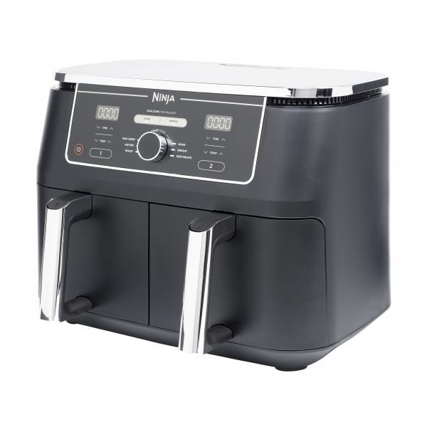 Ninja AF400EU friggitrice Doppia 9,5 L Indipendente 2470 W Friggitrice ad aria calda Nero - EUROBABYLON
