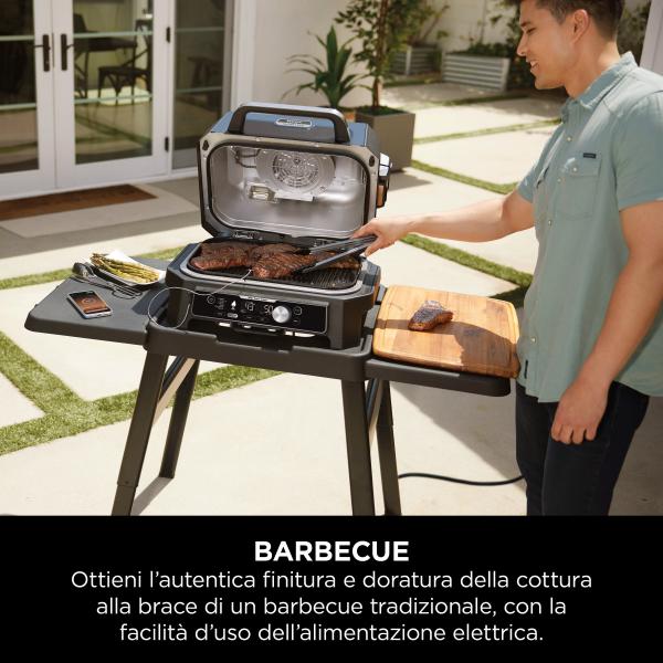 Ninja Barbecue elettrico e Affumicatore Woodfire Pro Connect XL OG901EU - EUROBABYLON