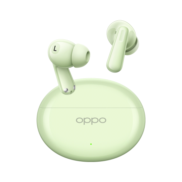 OPPO Enco Air4 Auricolari True Wireless, 44h di Autonomia, Driver in Titanio, Bluetooth 5.4, Controlli Touch, Cancellazione del rumore AI, Android e iOS, IP55, [Versione Italiana], Fresh Mint - EUROBABYLON